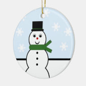 Snowman Day Runde Ornament (Links)