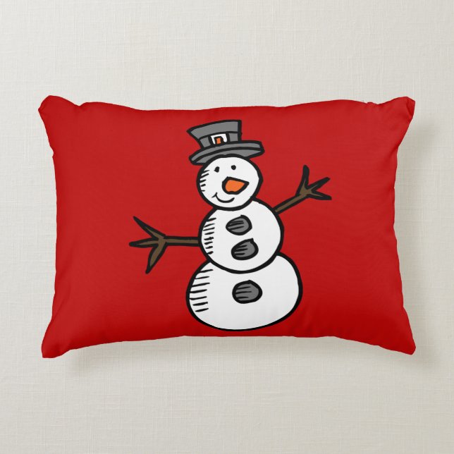 Snowman Dekokissen (Vorderseite)