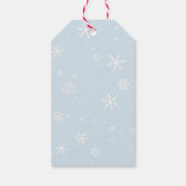 Snowman Delivery Christmas Tag für Kinder Geschenkanhänger (Rückseite)