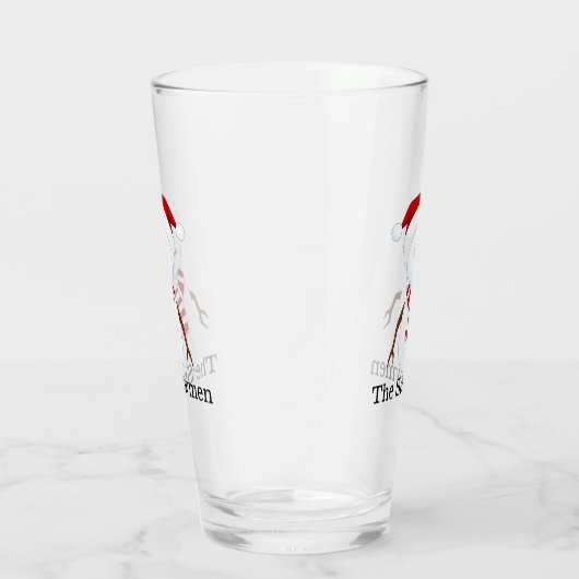 Snowman Design Drink Glass Glas (Rechts)