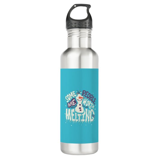 Snowman Design Edelstahlflasche (Vorderseite)