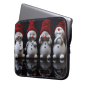 Snowman Design Laptop Sleeve (Vorderseite Links)