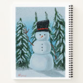 Snowman-Digitalmalerei Notizblock (Rückseite)