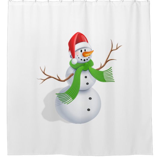 Snowman Duschvorhang (Vorderseite)