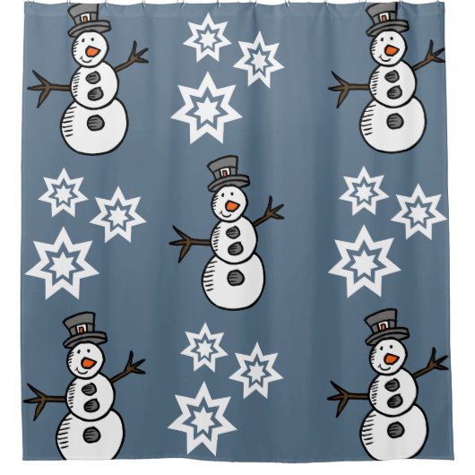 Snowman Duschvorhang (Vorderseite)