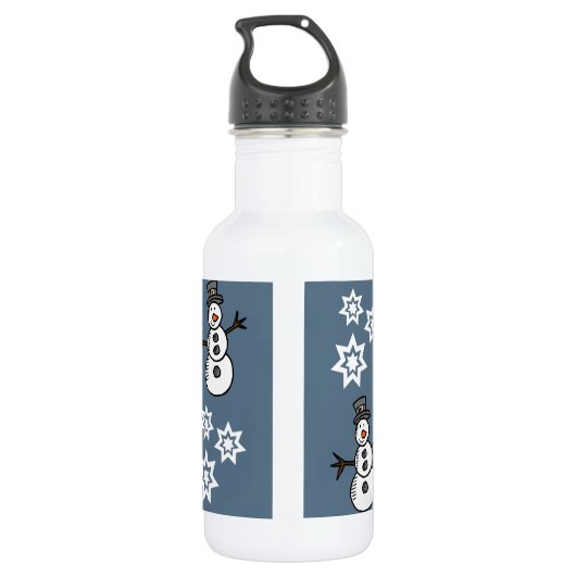 Snowman Edelstahlflasche (Rückseite)