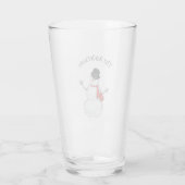 Snowman Editable Glass Glas (Rückseite)