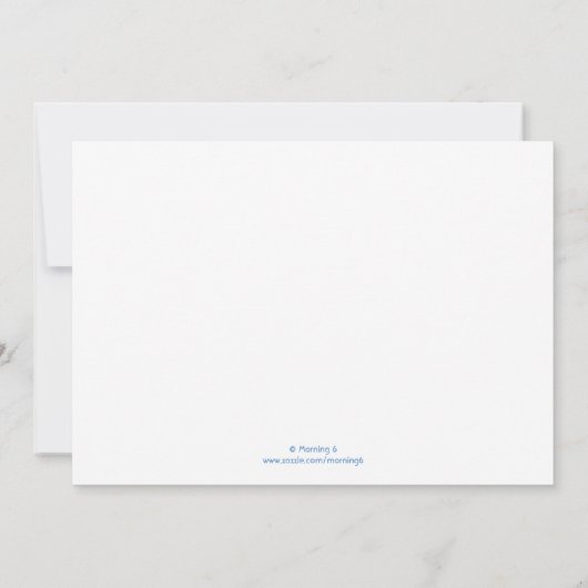 Snowman Einladung (Rückseite)