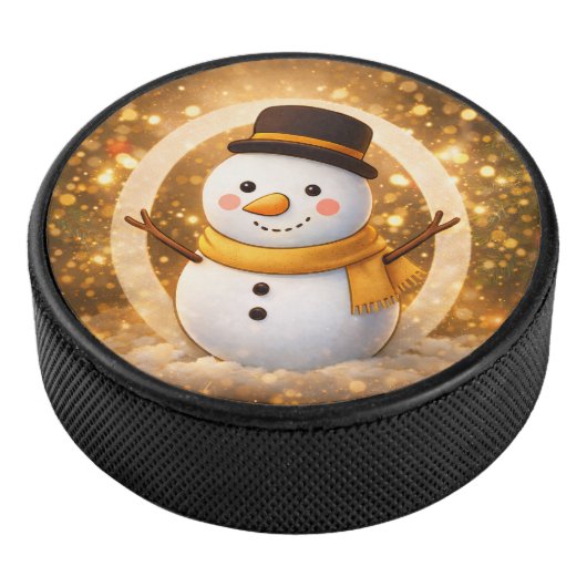 Snowman Eishockey Puck (3/4)