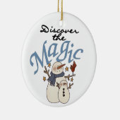 Snowman Entdecken Sie das Zauberschmuck Keramik Ornament (Rechts)