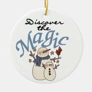 Snowman Entdecken Sie das Zauberschmuck Keramik Ornament