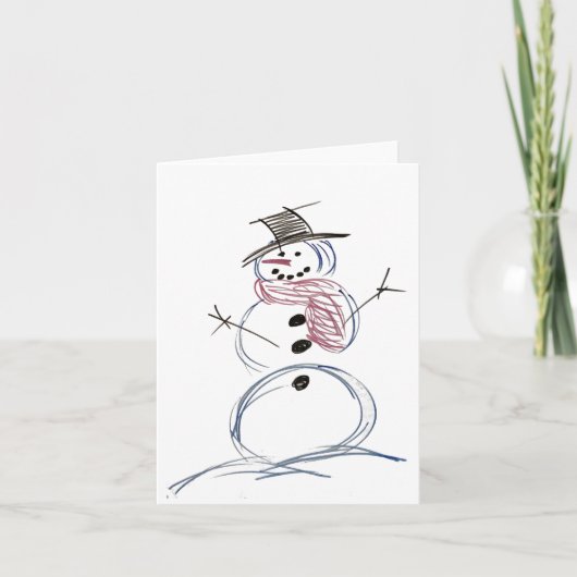 Snowman Epic Joy Weihnachtskarte Dankeskarte (Vorderseite)