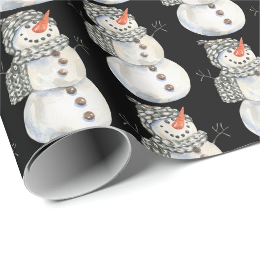SNOWMAN EVERYWERE GESCHENKPAPIER (Rolleneckpunkt)
