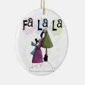 Snowman Fa La Christmas Keepake Ornament (Rechts)