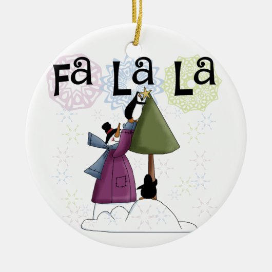 Snowman Fa La Christmas Keepake Ornament (Vorne)