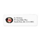 Snowman Face Address Label (Vorne)