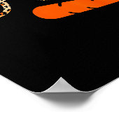 Snowman Face Carrot Nose Christmas Winter Cosplay Poster (Ecke)