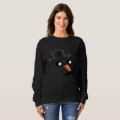 Snowman Face Cute Winter Snowman with Sunglasses C Sweatshirt (Vorne ganz)