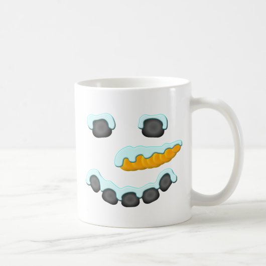 Snowman Face Design Kaffeetasse (Rechts)