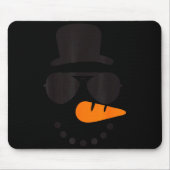 Snowman Face Family Christmas Matching Costume Men Mousepad (Vorne)