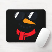 Snowman Face Family Christmas Matching Costume Men Mousepad (Mit Mouse)