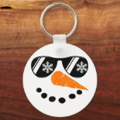 Snowman Face Family Christmas Matching Costume Men Schlüsselanhänger (Vorderseite)