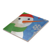 Snowman Face Fliese (Seite)