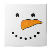 Snowman Face Fliese (Vorderseite)