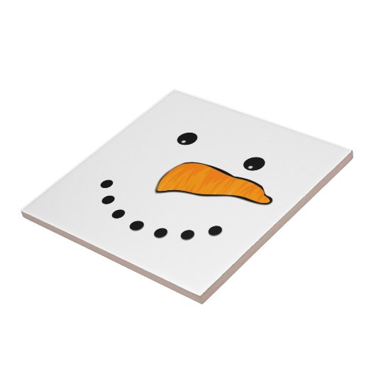 Snowman Face Fliese (Seite)