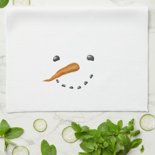 SNOWMAN FACE GESCHIRRTUCH (Gefaltet)