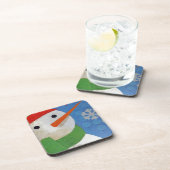 Snowman Face Getränkeuntersetzer (Rechte Seite)