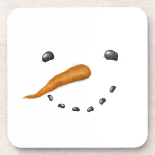 SNOWMAN FACE GETRÄNKEUNTERSETZER