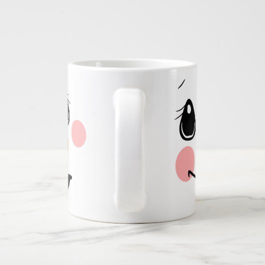 Snowman Face Jumbo-Tasse (Rückseite)