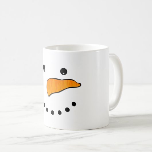 Snowman Face Kaffeetasse (VorderseiteRechts)