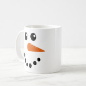 Snowman Face Kaffeetasse (Vorderseite Links)