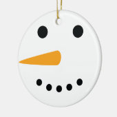 Snowman Face Keramik Ornament (Links)