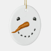 SNOWMAN FACE KERAMIK ORNAMENT (Rechts)