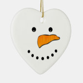 Snowman Face Keramikornament (Rechts)