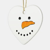 Snowman Face Keramikornament (Links)