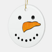 Snowman Face Keramikornament (Links)