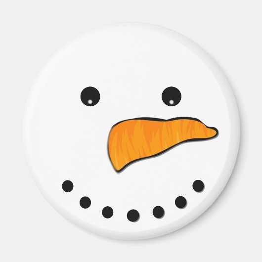 Snowman Face Magnet (Vorne)