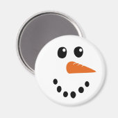 Snowman Face Magnet (Vorderseite/Rückseite)