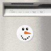Snowman Face Magnet (In Situ (Geschirrspüler))
