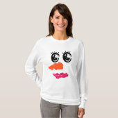 Snowman Face - Matching Mama Gift T-Shirt (Vorne ganz)