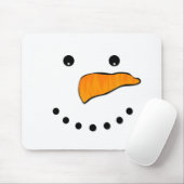 Snowman Face Mousepad (Mit Mouse)