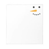 Snowman Face Notizblock (Vorderseite)