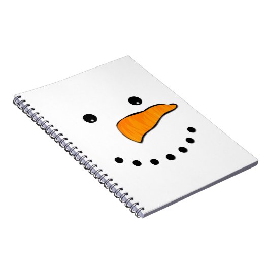 Snowman Face Notizblock (Rechte Seite)