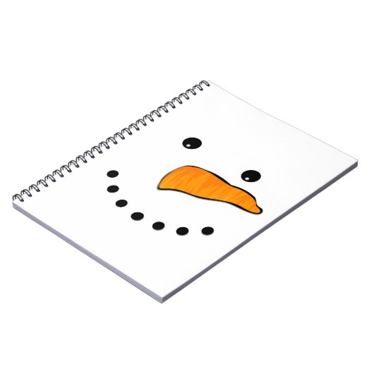 Snowman Face Notizblock (Linke Seite)