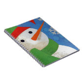 Snowman Face Notizblock (Rechte Seite)