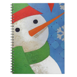 Snowman Face Notizblock